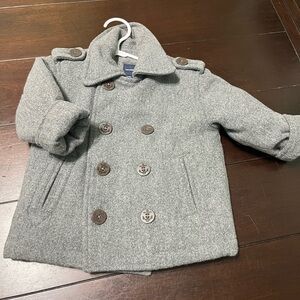 BabyGap grey wool peacoat